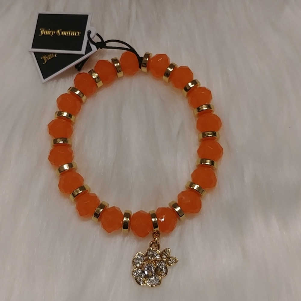 Juicy Couture Pave Rhinestone Flower Bracelet